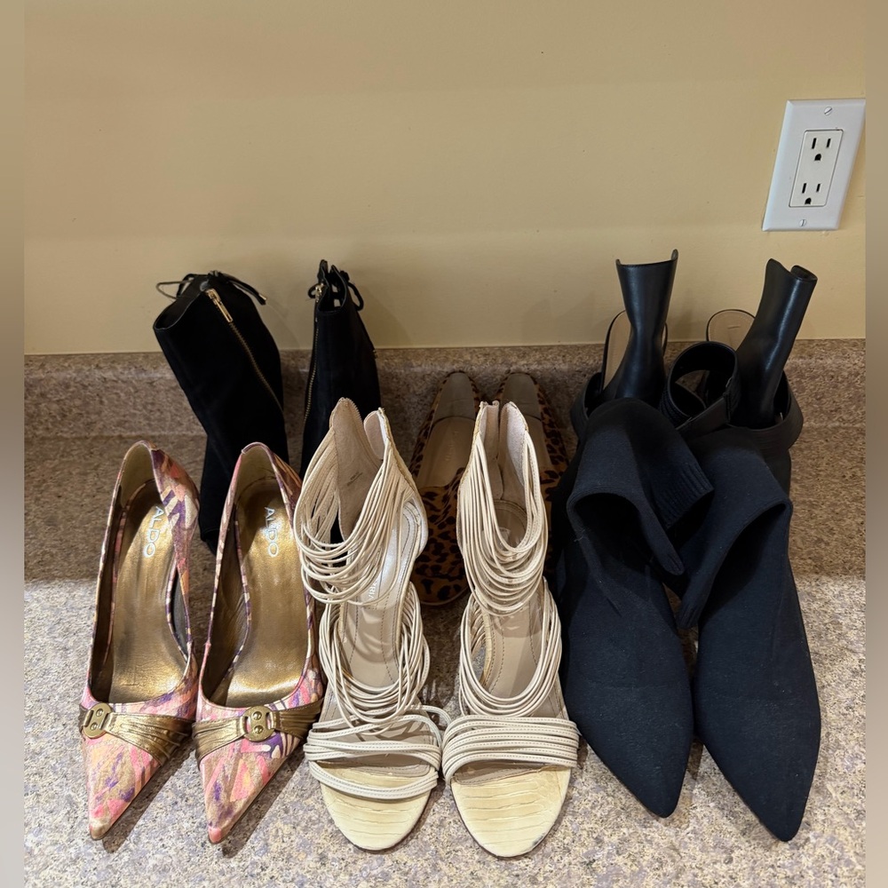 6 Pair Lot: 2 BCBGMaxAzria / 3 Aldo / 1 Dynamite